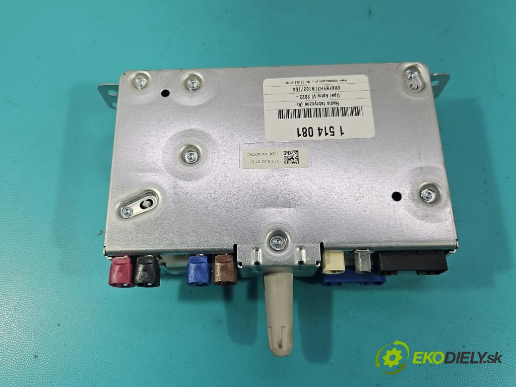 Opel Astra VI 2022- 1.5 cdti 131 HP manual 96 kW 1499 cm3 5- Radio originál 9853427780
