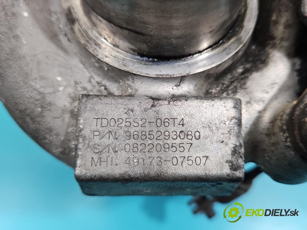 Citroen Berlingo II 2008-2018 1.6 hdi 90 HP manual 66.2 kW 1560 cm3 5- turbodúchadlo, turbo 49173-07507 (Turbodúchadlo (kompletné))