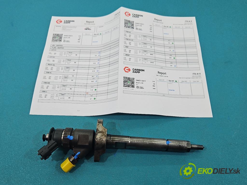 Citroen Berlingo II 2008-2018 1.6 hdi 90 HP manual 66.2 kW 1560 cm3 5- vstrek 0445110311 (Vstrekovač paliva)