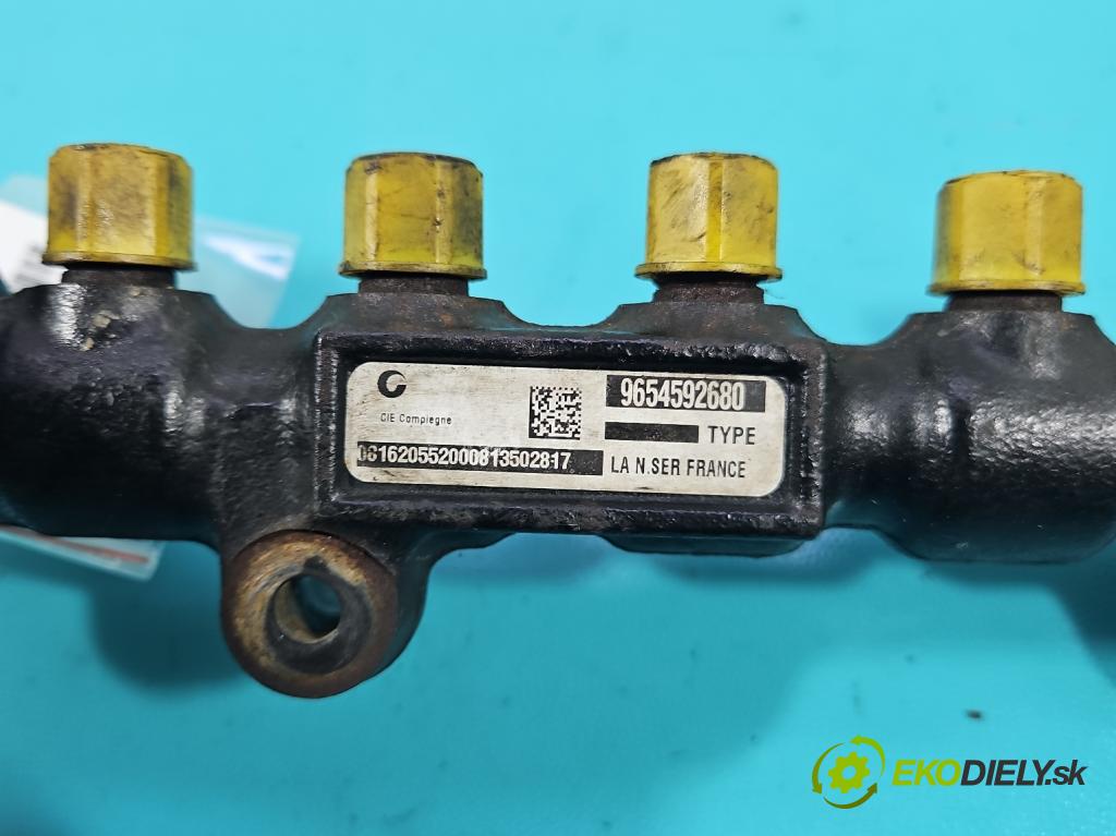 Citroen Berlingo II 2008-2018 1.6 hdi 90 HP manual 66.2 kW 1560 cm3 5- lišta vstrekovacia 9655465480 (Vstrekovacia lišta)