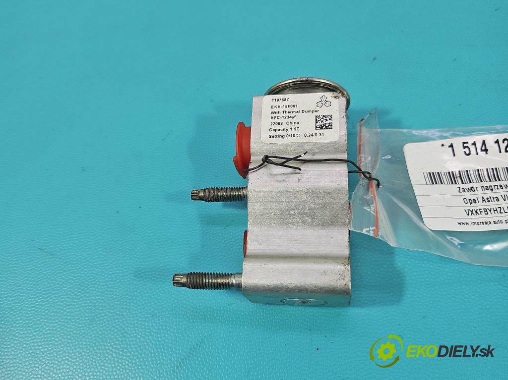 Opel Astra VI 2022- 1.5 cdti 131 HP manual 96 kW 1499 cm3 5- ventil ohřívač: T197686-C0584 (Ventil kúrenia)