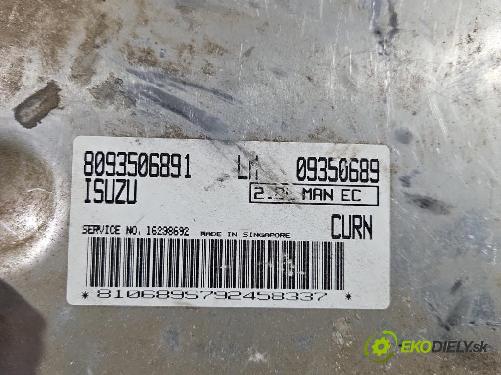 Opel Frontera B 1998-2004 2.2 16V 136 HP manual 100 kW 2198 cm3 5- riadiaca jednotka motora 8093506891