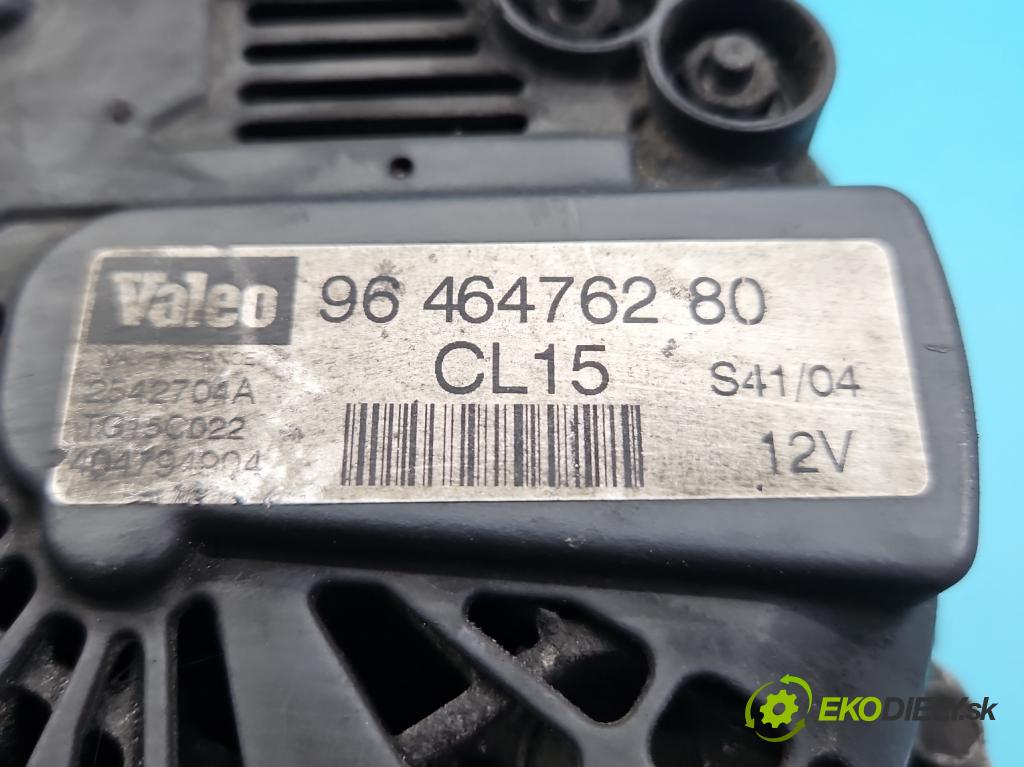 Peugeot 206 1.4 hdi 68 HP manual 50 kW 1398 cm3 3- Alternator 9646476280 (Alternátor)