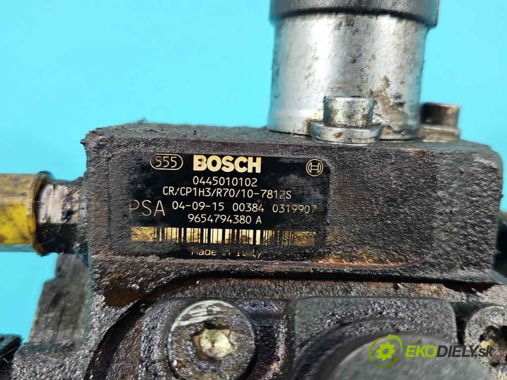 Peugeot 206 1.4 hdi 68 HP manual 50 kW 1398 cm3 3- čerpadlo vstrekovacia 0445010102 (Vstrekovacie čerpadlo)