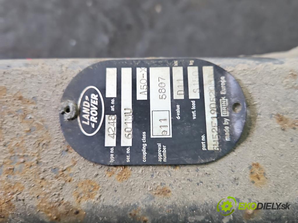 Land rover Freelander I 1998-2006 1.8 16V 120 hp manual 88 kW 1796 cm3 5- oko tažné  (Tažné zařízení)