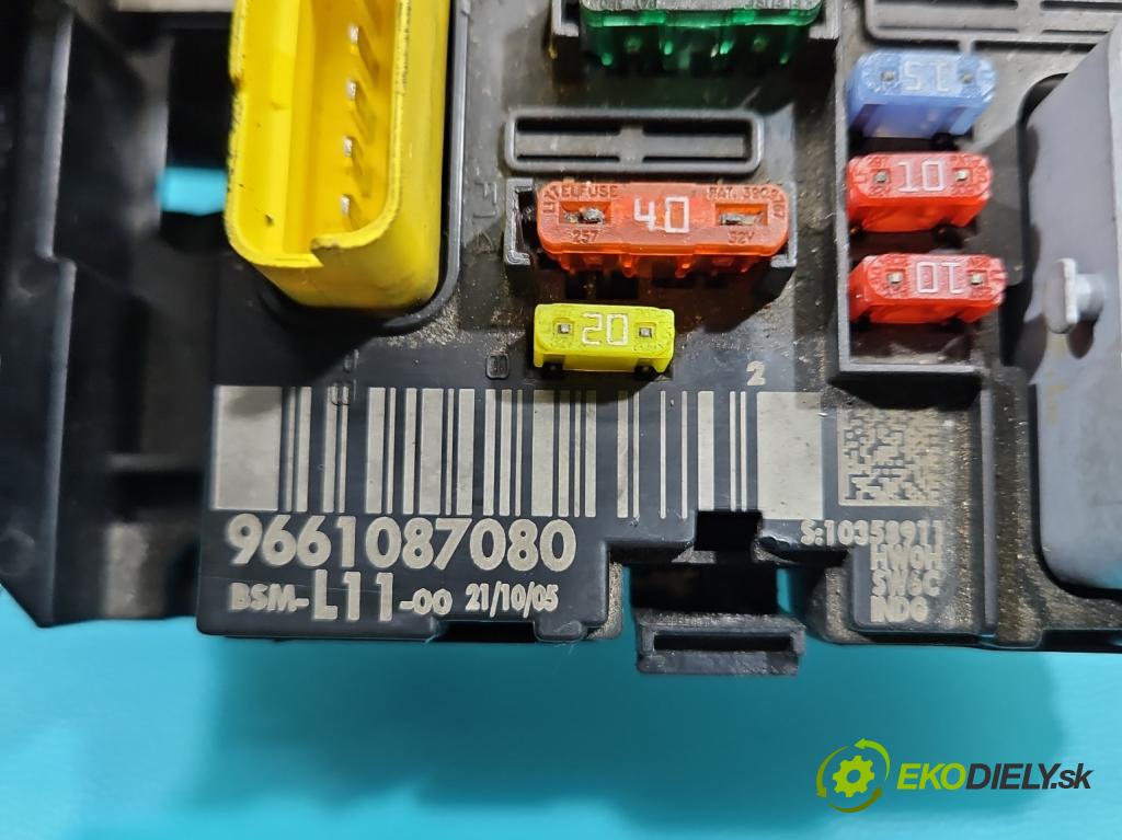 Peugeot 307 1.6 hdi 109 HP manual 80 kW 1560 cm3 5- riadiaca jednotka ostatné 9661087080