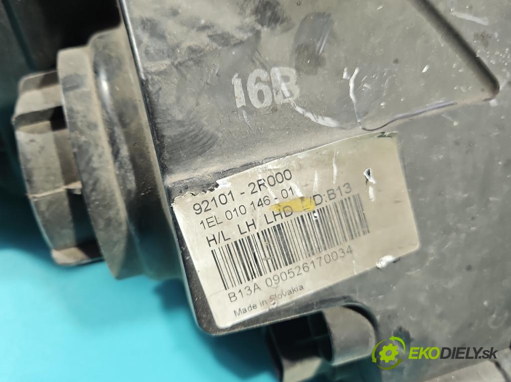 Hyundai I30 I 2007-2012 1.4 16V 109 HP manual 80.2 kW 1396 cm3 5- Reflektor: ľavý 92101-2R000 (Kľučka dverí ostatné)