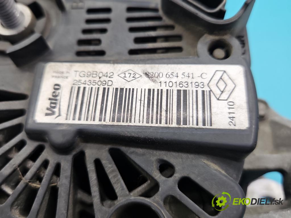Renault Clio III 2005-2012 1.2 101 HP manual 74 kW 1149 cm3 5- Alternator 8200654541 (Alternátor)