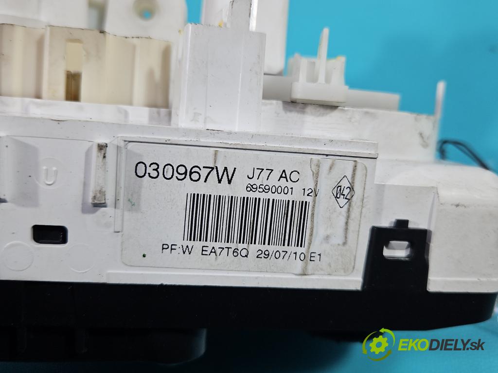 Renault Clio III 2005-2012 1,2.0 101 hp manual 74 kW 1149 cm3 5- palubní deska panel topení 69597003