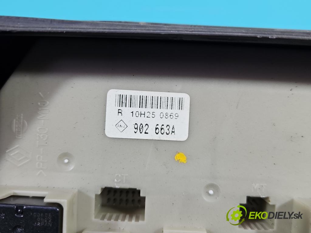 Renault Clio III 2005-2012 1,2.0 101 hp manual 74 kW 1149 cm3 5- skříňka pojistková 902663A (Pojistková skříňka)