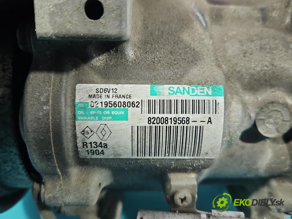 Renault Clio III 2005-2012 1,2.0 101 HP manual 74 kW 1149 cm3 5- Kompresor: klimatizácie 8200819568 (Kompresor klimatizácie)