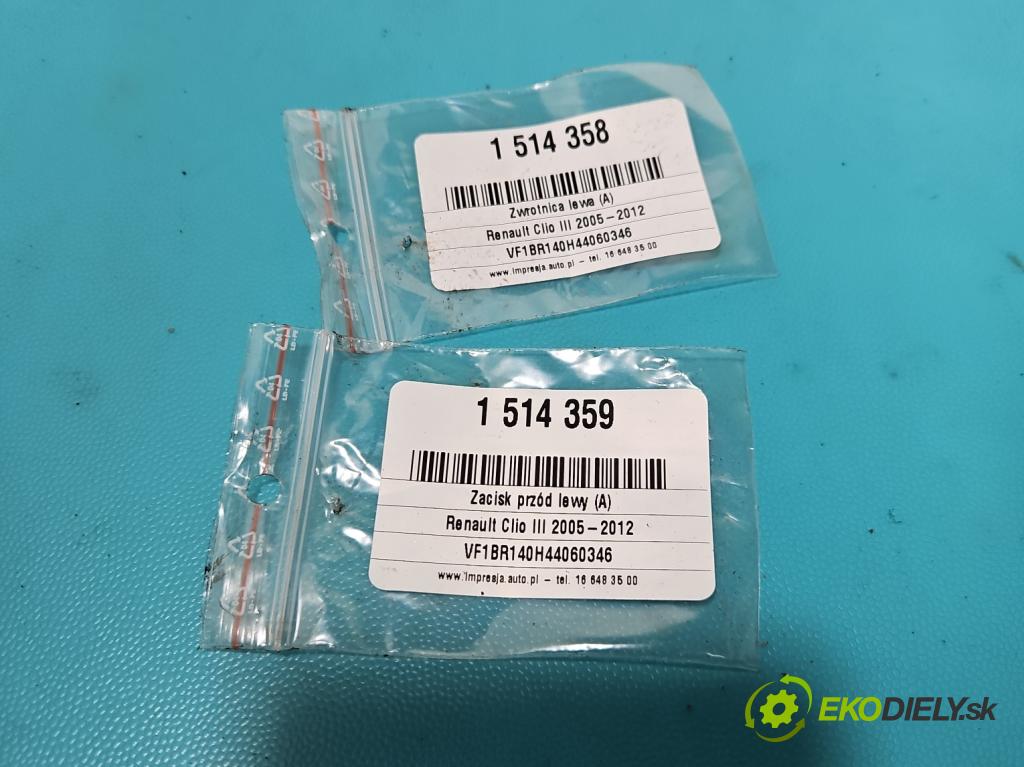 Renault Clio III 2005-2012 1.2 101 hp manual 74 kW 1149 cm3 5- náboj levé  (Náboj kola)