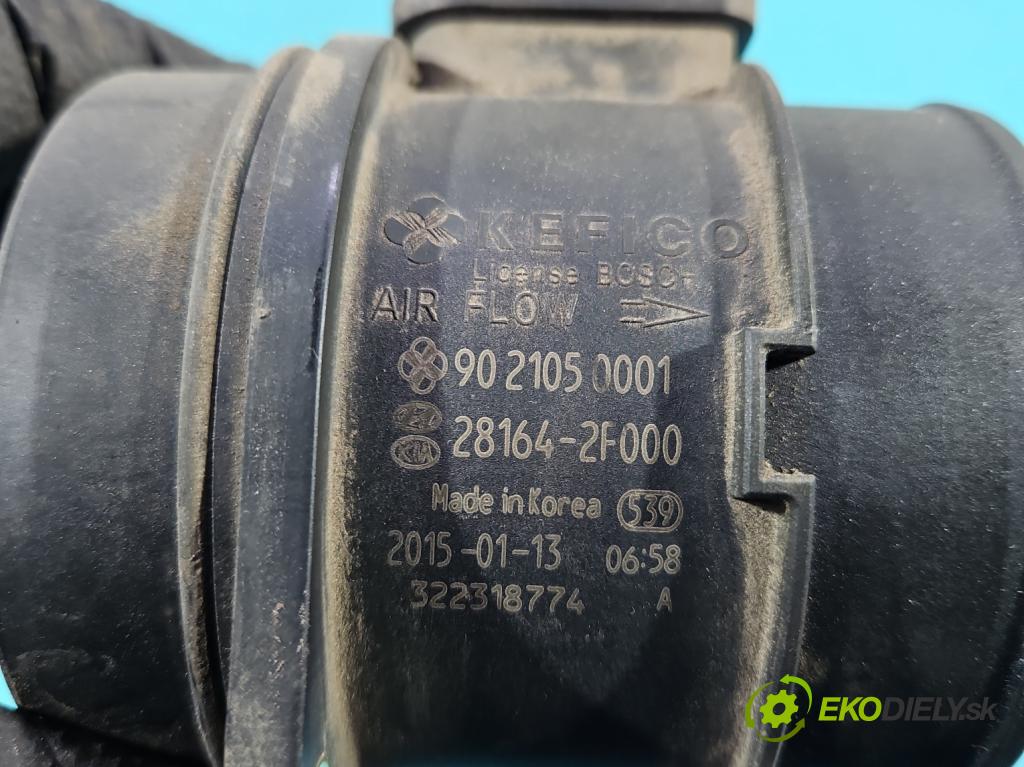 Hyundai Ix35 2.0 crdi 136 HP manual 100 kW 1995 cm3 5- průtokoměr: 28164-2F000 (Váha vzduchu)