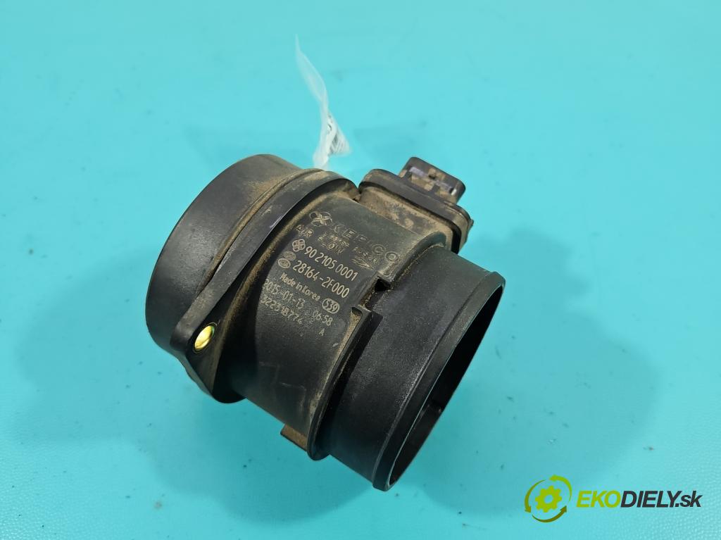 Hyundai Ix35 2.0 crdi 136 HP manual 100 kW 1995 cm3 5- průtokoměr: 28164-2F000 (Váha vzduchu)