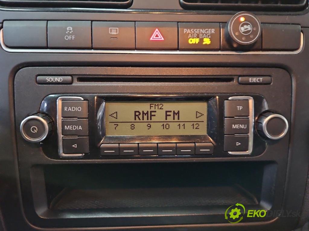Vw Polo V 6R 2009-2017 1.2b 60 hp manual 44 kW 1198 cm3 5- Radio továrna: 5M0035156B