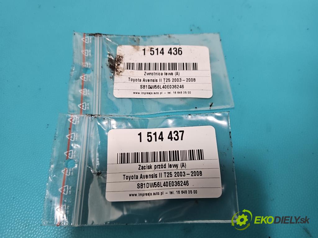 Toyota Avensis II T25 2003-2008 2.0 D4D 110 hp manual 81 kW 1995 cm3 5- náboj levé  (Náboj kola)