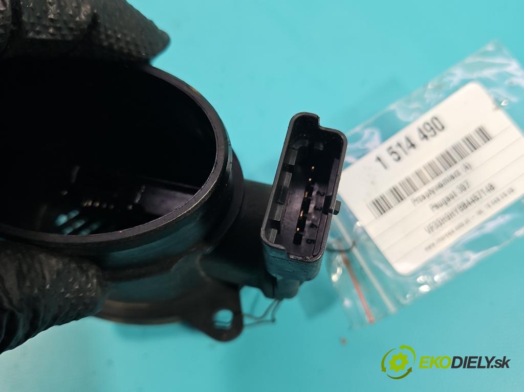 Peugeot 307 1.6 hdi 109 HP manual 80 kW 1560 cm3 5- průtokoměr: 9650010780 (Váha vzduchu)