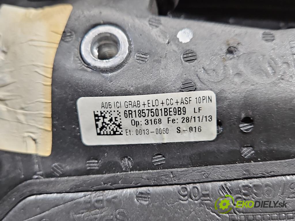 Vw Polo V 6R 2009-2017 1.4 16V 86 hp manual 63 kW 1390 cm3 5- zpětné zrcátko levé 6R1857501BE (Klika dveří ostatní)