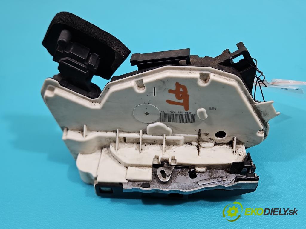 Vw Polo V 6R 2009-2017 1.2b 60 HP manual 44 kW 1198 cm3 5- zámok zadné pravý 5K4839016F