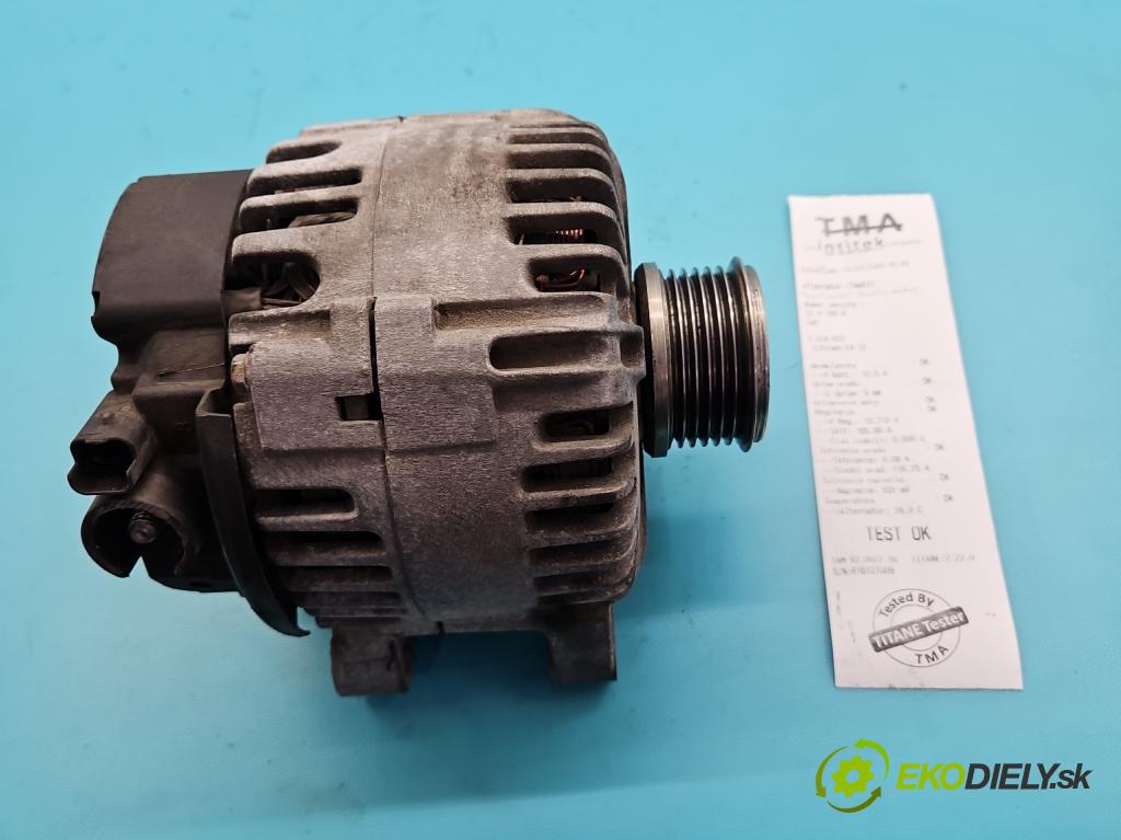 Citroen C4 I 2004-2011 1.6 hdi 90 HP manual 66,2 kW 1560 cm3 5- Alternator 9646321780 (Alternátor)