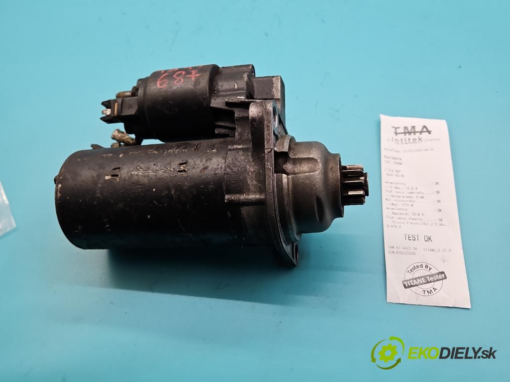 Audi A3 8L 1996-2003 1.9 tdi 90 hp manual 66 kW 1896 cm3 3- startér: 0001125012 (Startér)