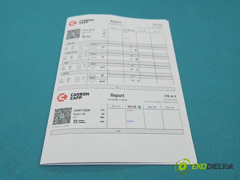 Kia Sportage II 2004-2010 2.0 crdi 136 HP manual 100 kW 1991 cm3 5- vstrek 0445110258 (Vstrekovač paliva)