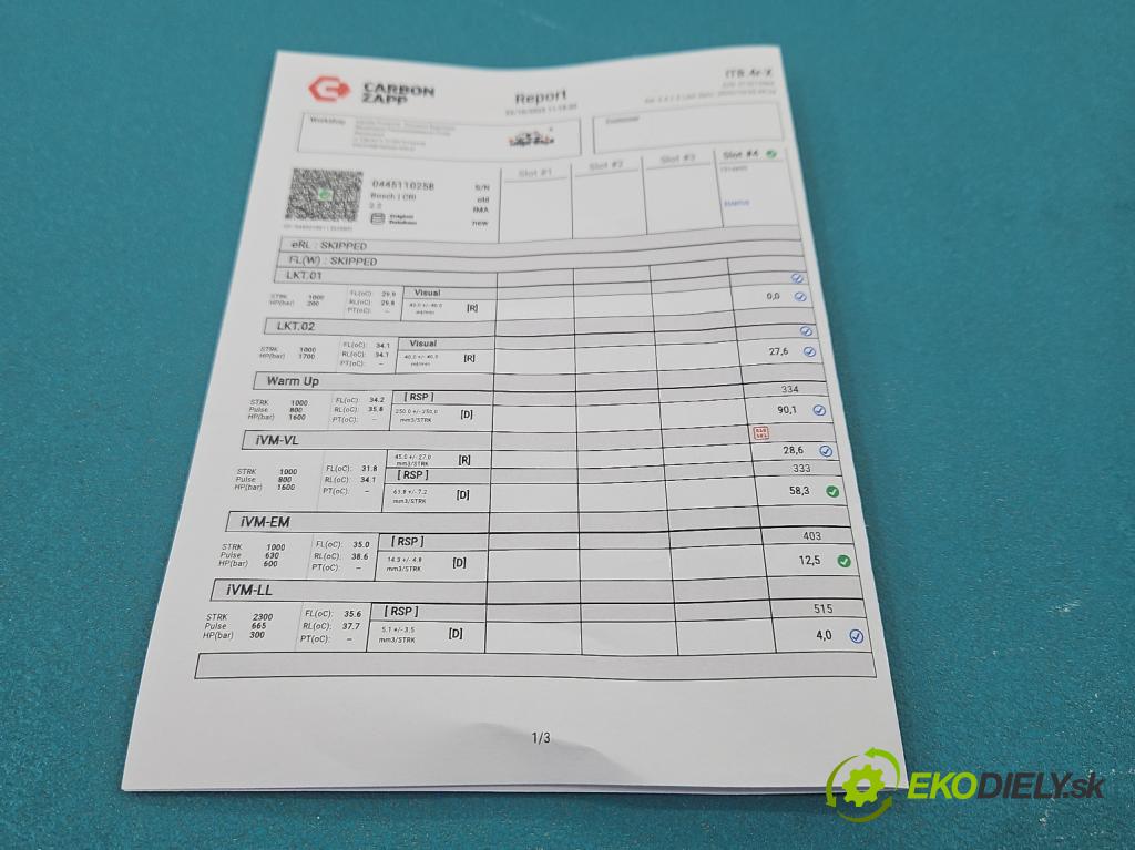 Kia Sportage II 2004-2010 2.0 crdi 136 HP manual 100 kW 1991 cm3 5- vstrek 0445110258 (Vstrekovač paliva)