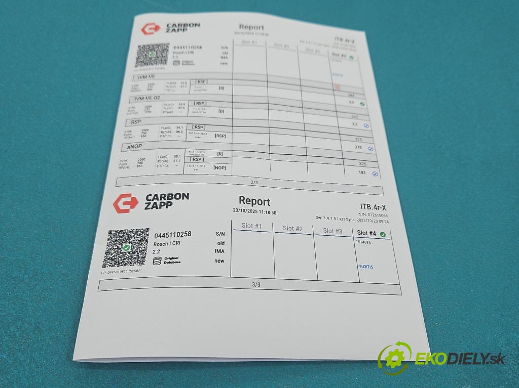 Kia Sportage II 2004-2010 2.0 crdi 136 HP manual 100 kW 1991 cm3 5- vstrek 0445110258 (Vstrekovač paliva)