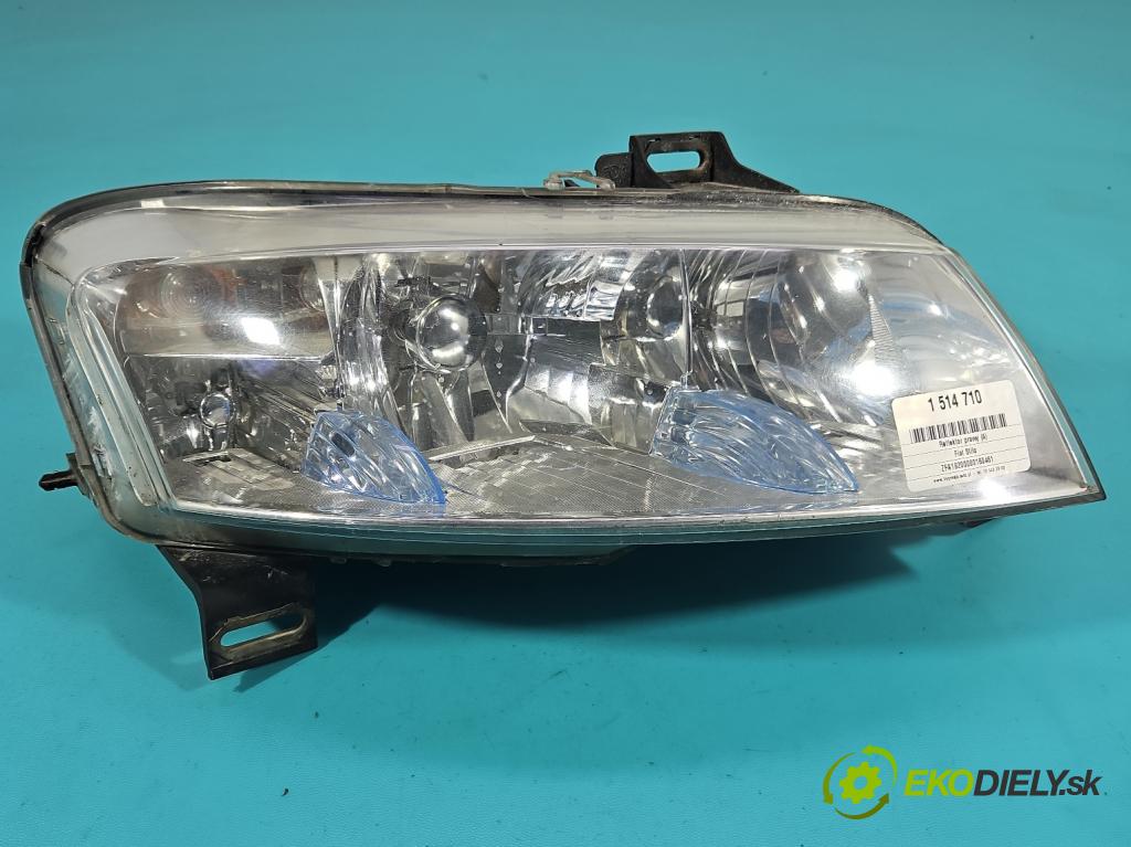 Fiat Stilo 1.6 16V 103 HP manual 76 kW 1596 cm3 3- Reflektor: pravý 467588080 (Svetlo predné pravé)