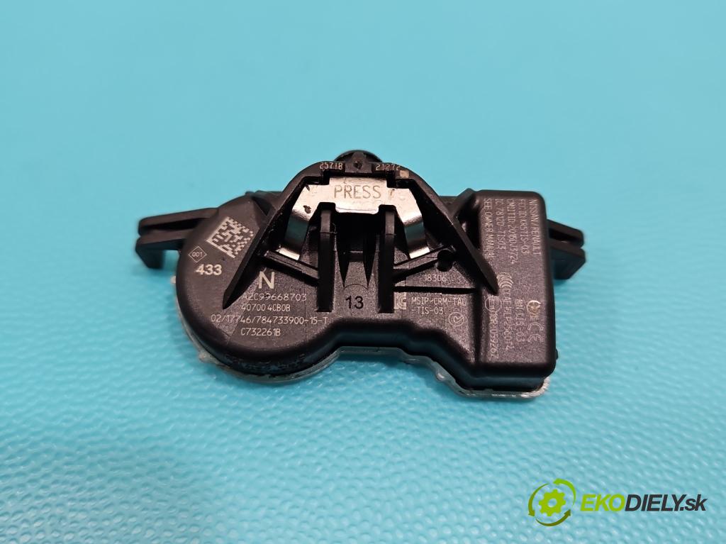 Renault Megane IV 2016-2024 1.3 Tce 140 HP manual 103 kW 1332 cm3 4- snímač tlak: pneumatika A2C99668703 (Snímač tlaku v pneumatike)