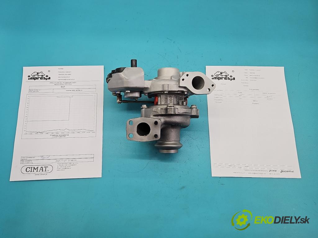 Opel Astra VI 2022- 1.5 cdti 131 HP manual 96 kW 1499 cm3 5- turbodúchadlo, turbo repasovaná 853603-2