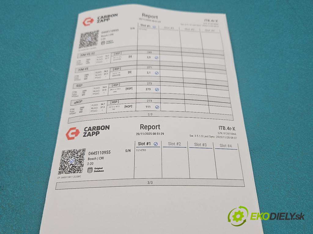 Opel Astra VI 2022- 1.5 cdti 131 HP manual 96 kW 1499 cm3 5- vstrek 0445110955 (Vstrekovač paliva)