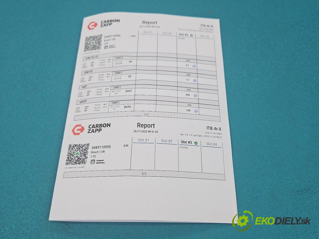 Opel Astra VI 2022- 1.5 cdti 131 HP manual 96 kW 1499 cm3 5- vstrek 0445110955 (Vstrekovač paliva)