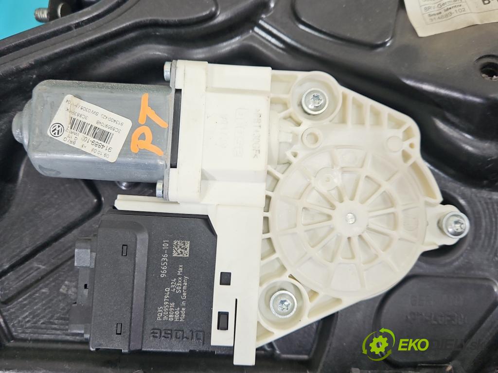Vw Passat CC 2008-2016 2.0 TDI 140 HP manual 103 kW 1999 cm3 4- mechanizmus okna zadné pravý 1K0959794Q