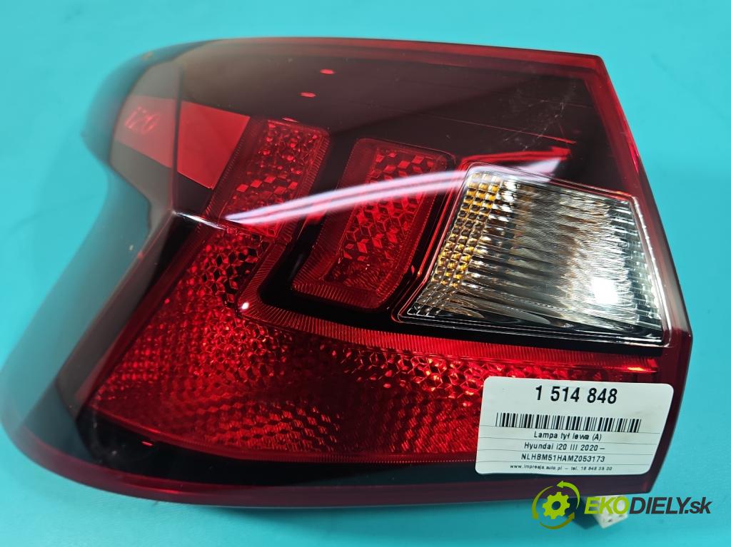 Hyundai i20 III 2020- 1.2 16V 84KM manual 61.8 kW 1197 cm3 5- světlo zadní levé 92401-00000 (Klika dveří ostatní)