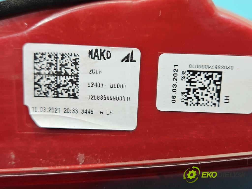 Hyundai i20 III 2020- 1.2 16V 84KM manual 61.8 kW 1197 cm3 5- světlo zadní levé (Klika dveří ostatní)