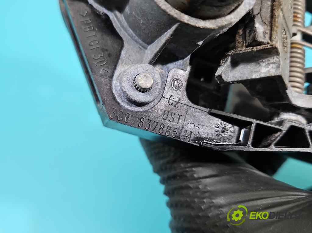 Vw Passat CC 2008-2016 2.0 TDI 140 hp manual 103 kW 1999 cm3 4- klika přední levé 3C0837885H (Vnější přední levá klika dveří)