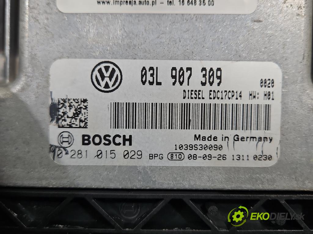 Vw Passat CC 2008-2016 2.0 TDI 140 HP manual 103 kW 1999 cm3 4- riadiaca jednotka motora 03L907309