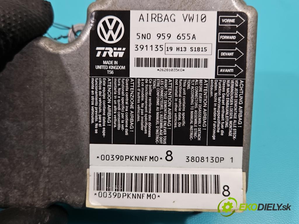 Vw Passat CC 2008-2016 2.0 TDI 140 HP manual 103 kW 1999 cm3 4- riadiaca jednotka vankúše: 5N0959655A