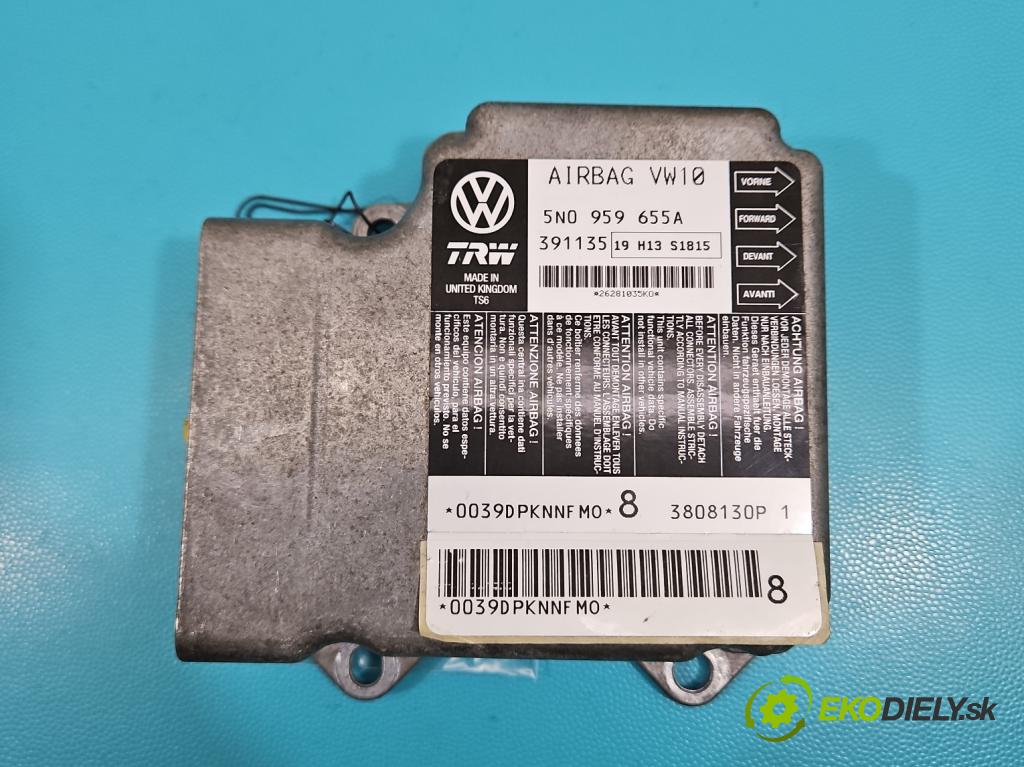Vw Passat CC 2008-2016 2.0 TDI 140 HP manual 103 kW 1999 cm3 4- riadiaca jednotka vankúše: 5N0959655A