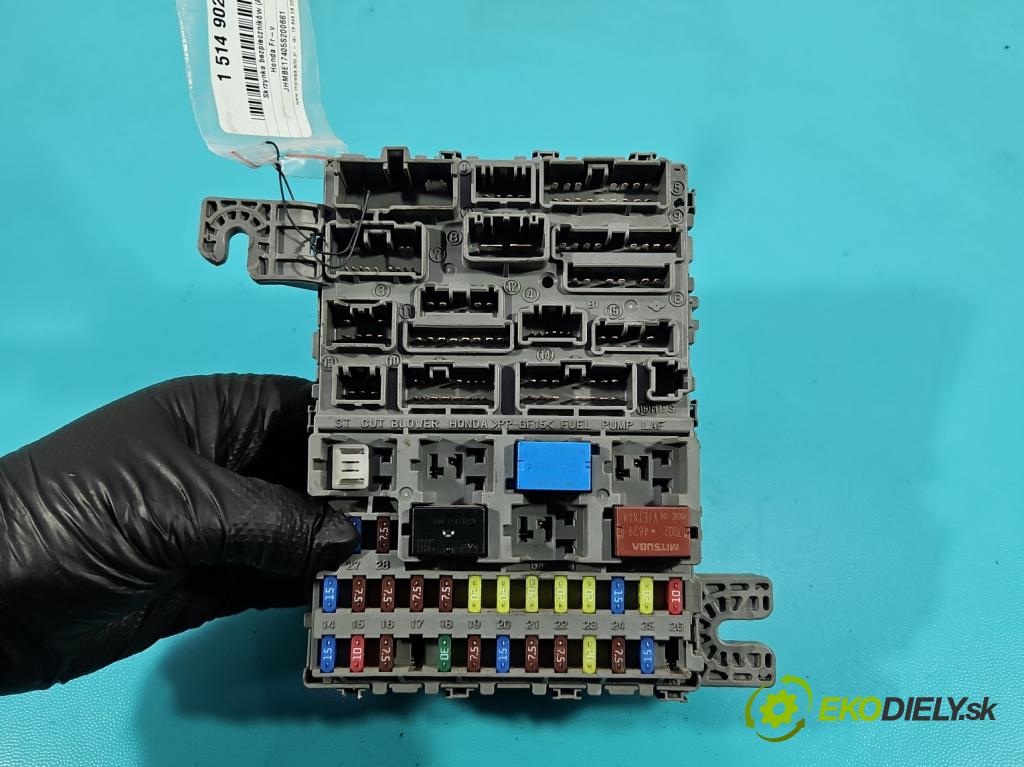 Honda Fr-v 1.7 16V 125 HP manual 92 kW 1668 cm3 5- skrinka poistka 38650-SJD-G01 (Poistková skrinka)