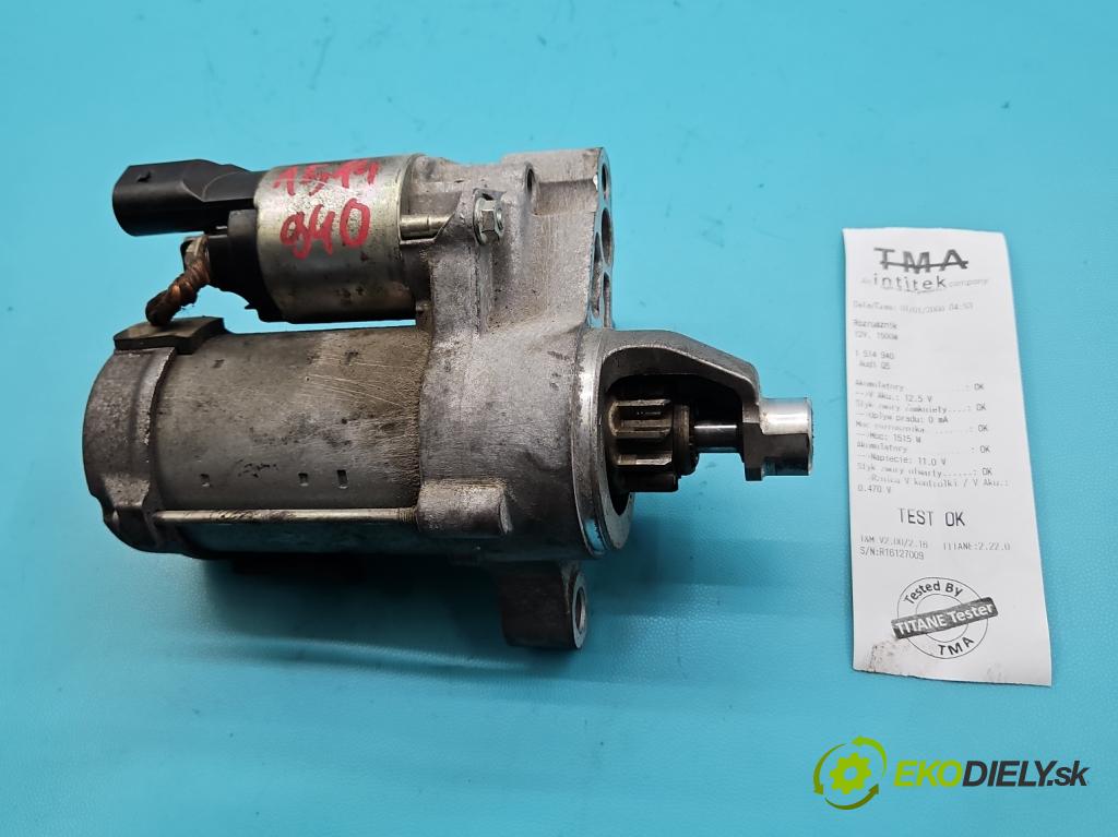 Audi Q5 2008-2016 2.0 TFSI 224 hp automatic 165 kW 1984 cm3 5- startér: 06H911024B (Startér)