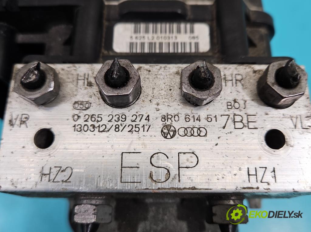 Audi Q5 2008-2016 2.0 TFSI 224hp automatic 165 kW 1984 cm3 5- čerpadlo abs 0265239274 (Pumpa ABS)