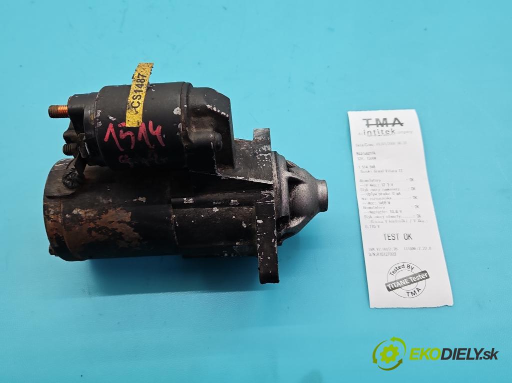 Suzuki Grand Vitara II 2005-2014 2.0 16V 140 hp manual 103 kW 1995 cm3 5- startér:  (Startér)