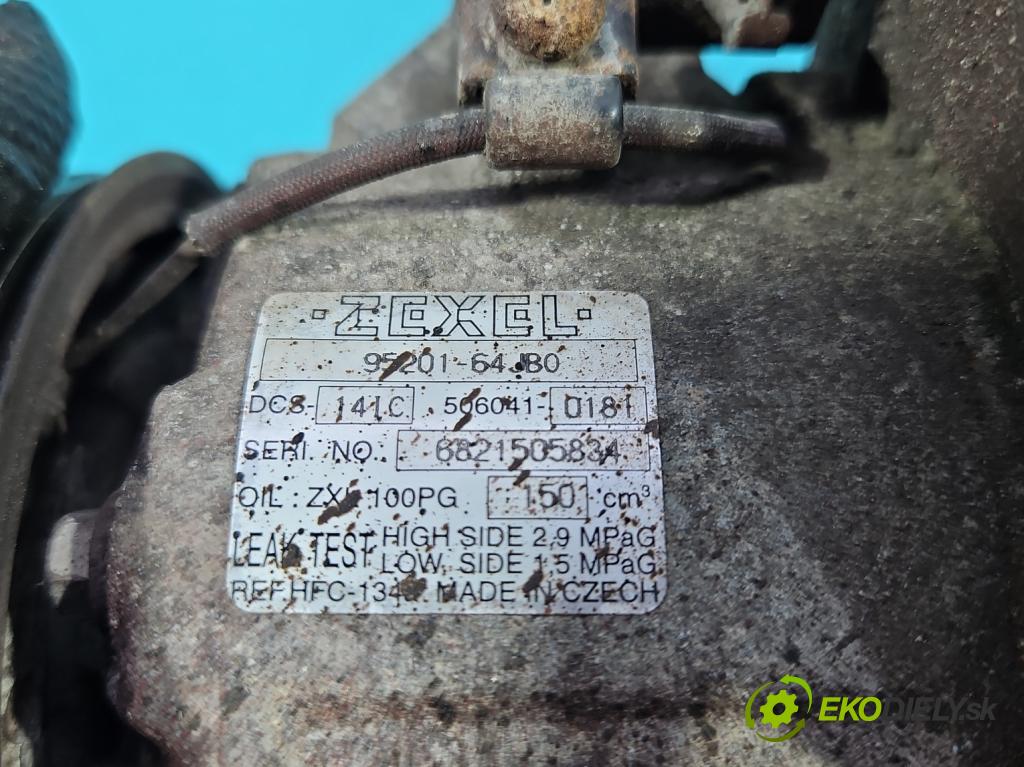 Suzuki Grand Vitara II 2005-2014 2.0 16V 140 hp manual 103 kW 1995 cm3 5- Kompresor: klíma 95201-64JB0 (Kompresor klimatizace)