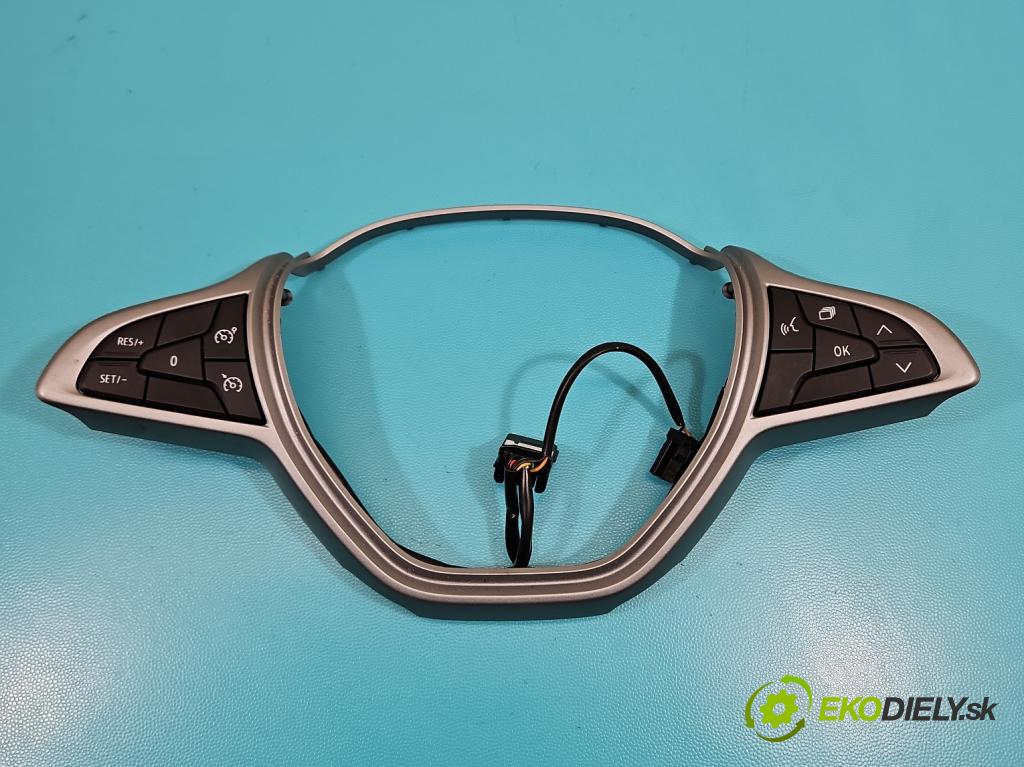 Dacia Sandero III 2020- 1.0 SCe: 91 KM manual 67 kW 999 cm3 5- prepínač multifunkční: řízení: 255508042R (Prepínacie páčky pod volantom)