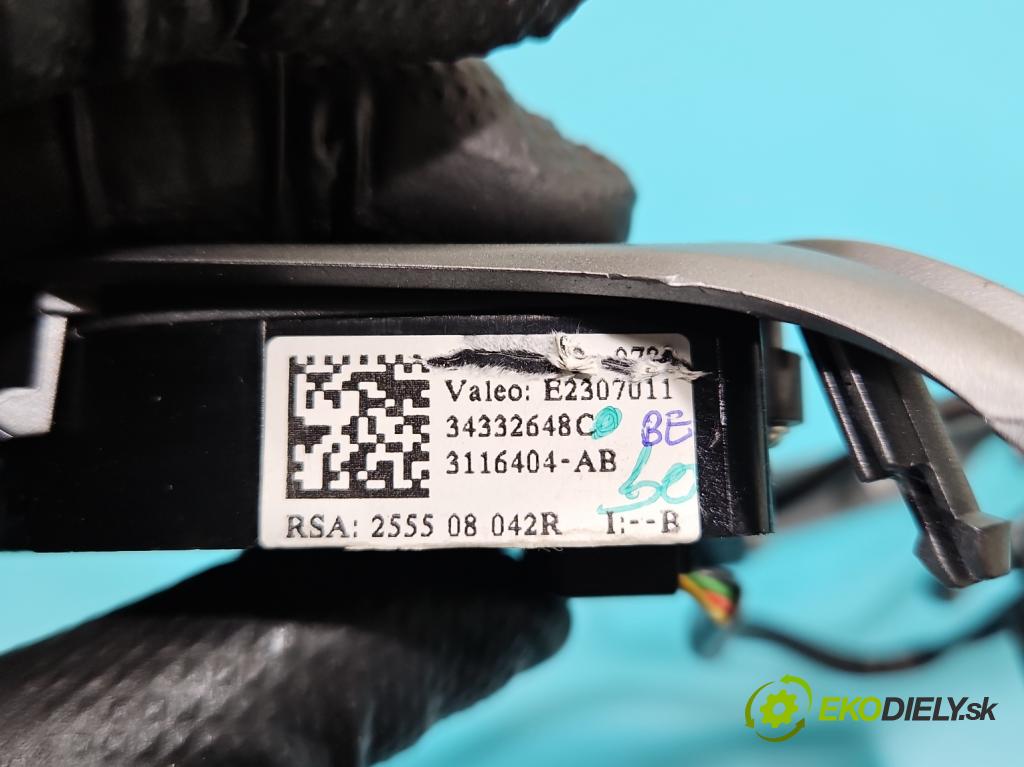 Dacia Sandero III 2020- 1.0 SCe: 91 KM manual 67 kW 999 cm3 5- prepínač multifunkční: řízení: 255508042R (Prepínacie páčky pod volantom)