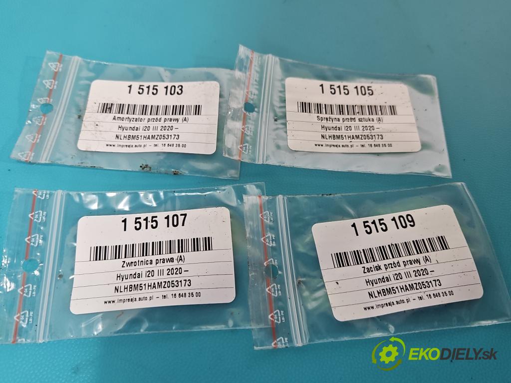 Hyundai i20 III 2020- 1.2 16V 84KM manual 61.8 kW 1197 cm3 5- tlmič predné pravý  (Kľučka dverí ostatné)