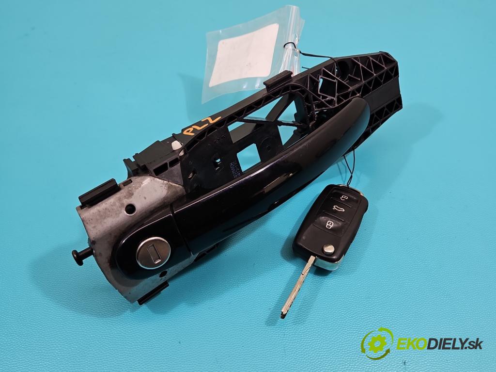 Vw Polo V 6R 2009-2017 1.4 16V 86 hp manual 63 kW 1390 cm3 5- klika přední levé 5N0837885H (Vnější přední levá klika dveří)