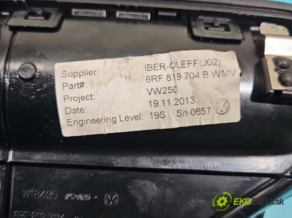 Vw Polo V 6R 2009-2017 1.4 16V 86 HP manual 63 kW 1390 cm3 5- Mřížka: kúrenia ostatné 6RF819704